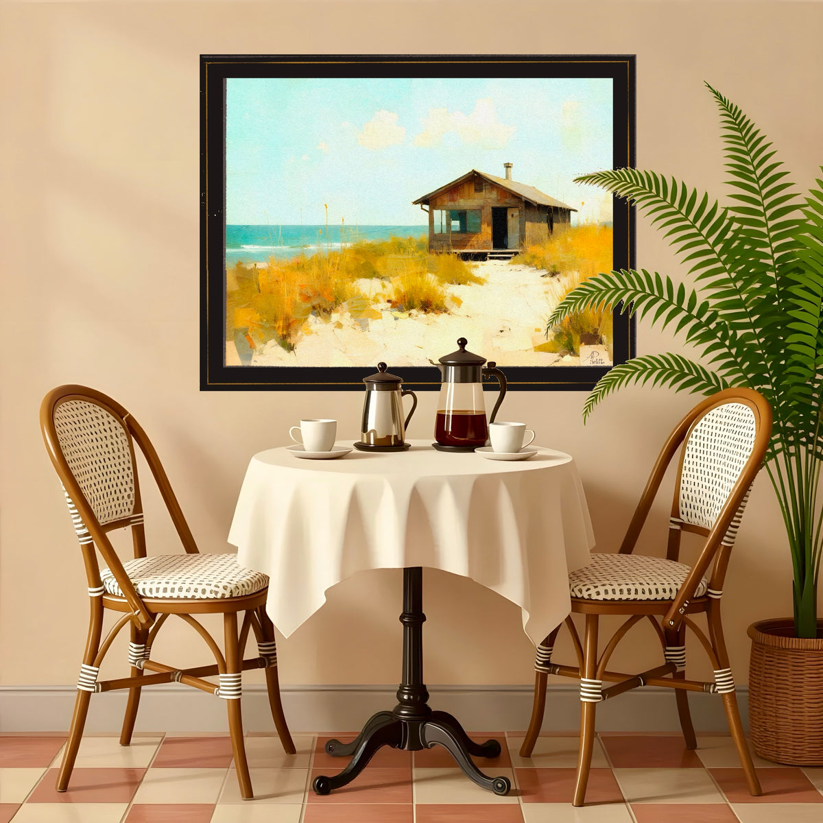 Dune Shack: Limited Edition Wall Art, Brilliant High Quality Print on Rigid Aluminum Panel