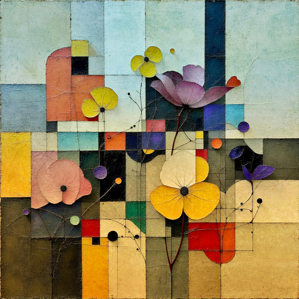 Growing Abstract : Limited Edition Wall Art  Print on Rigid Aluminum Panel