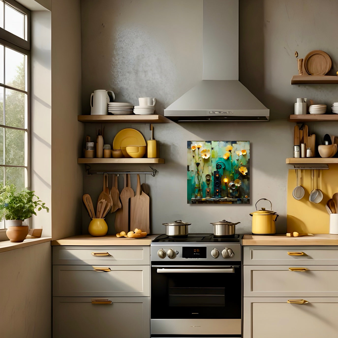 Power Plants: Wall Art, Brilliant High Quality Print on Rigid Aluminum Panel