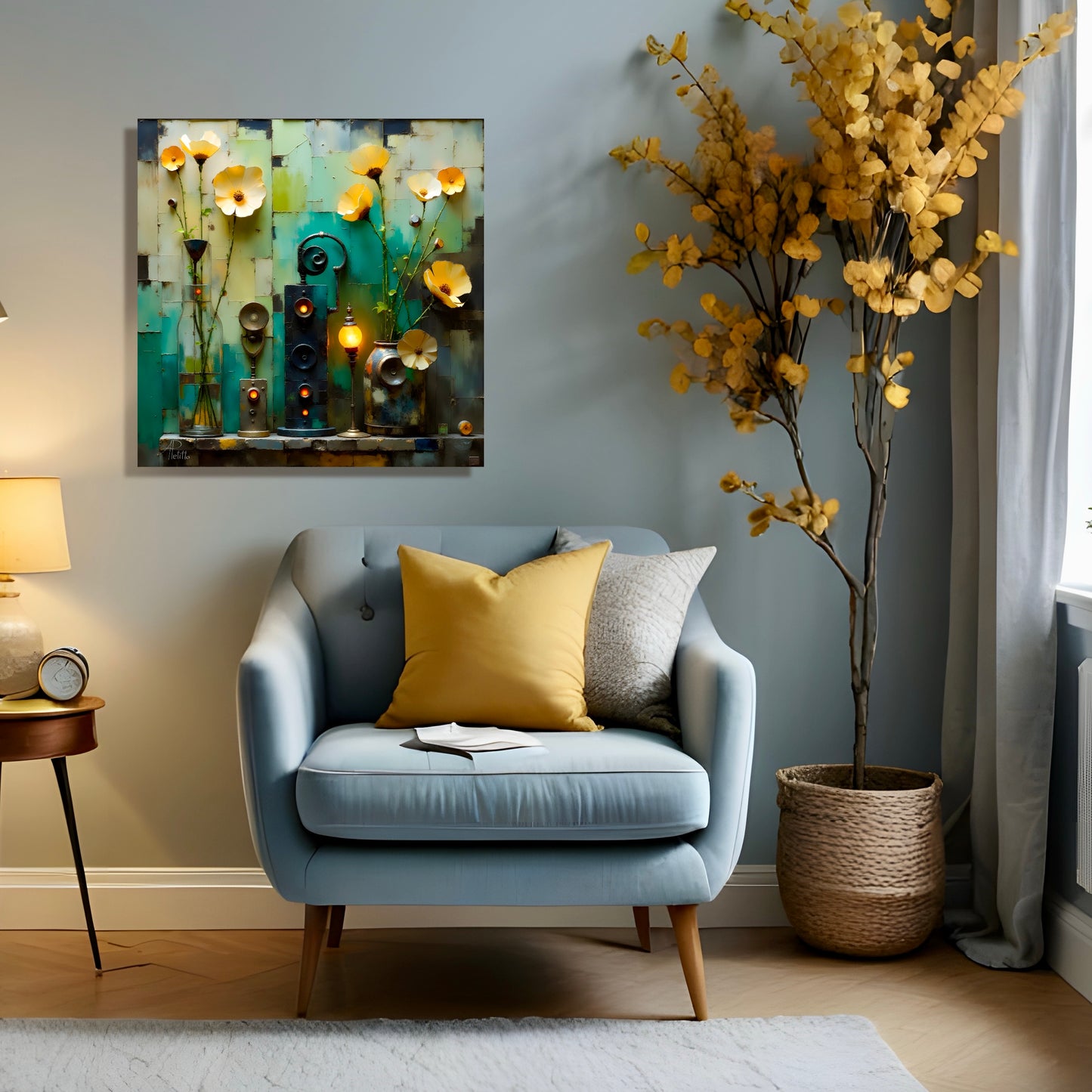 Power Plants: Wall Art, Brilliant High Quality Print on Rigid Aluminum Panel