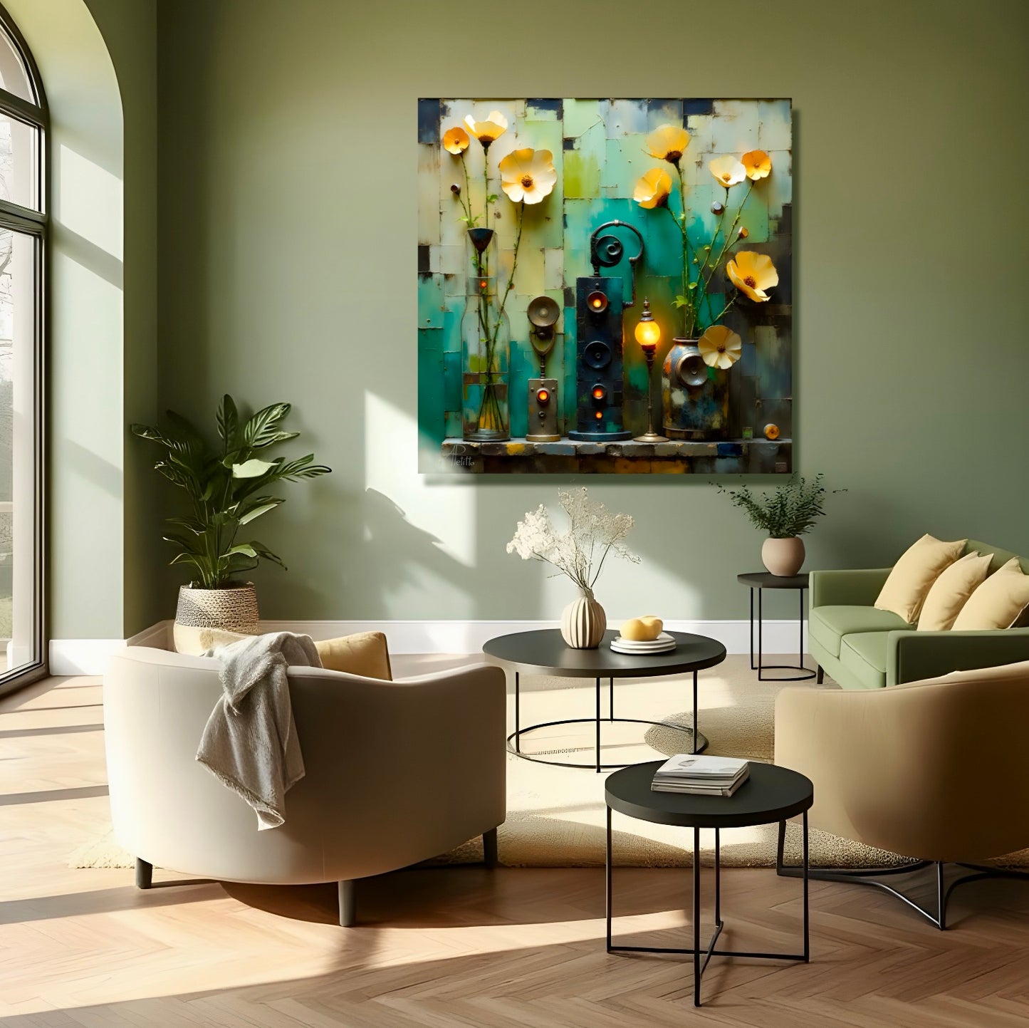 Power Plants: Wall Art, Brilliant High Quality Print on Rigid Aluminum Panel