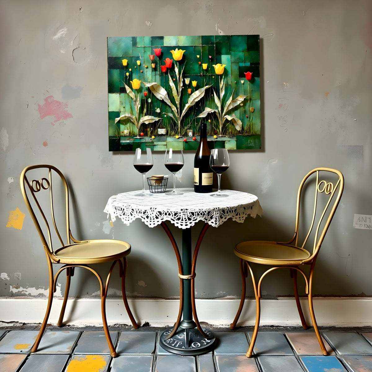 Silver and Gold: Limited Edition Wall Art, Brilliant High Quality Print on Rigid Aluminum Panel