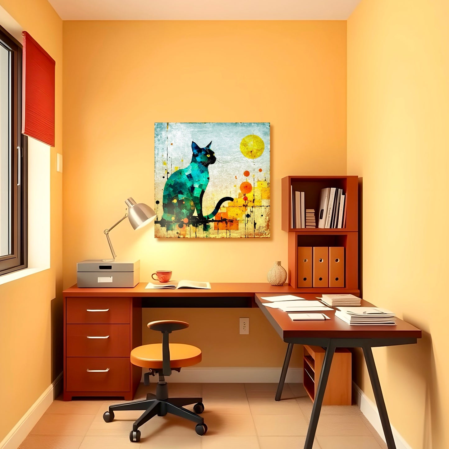 Pensive : Wall Art, Brilliant High Quality Print on Rigid Aluminum Panel