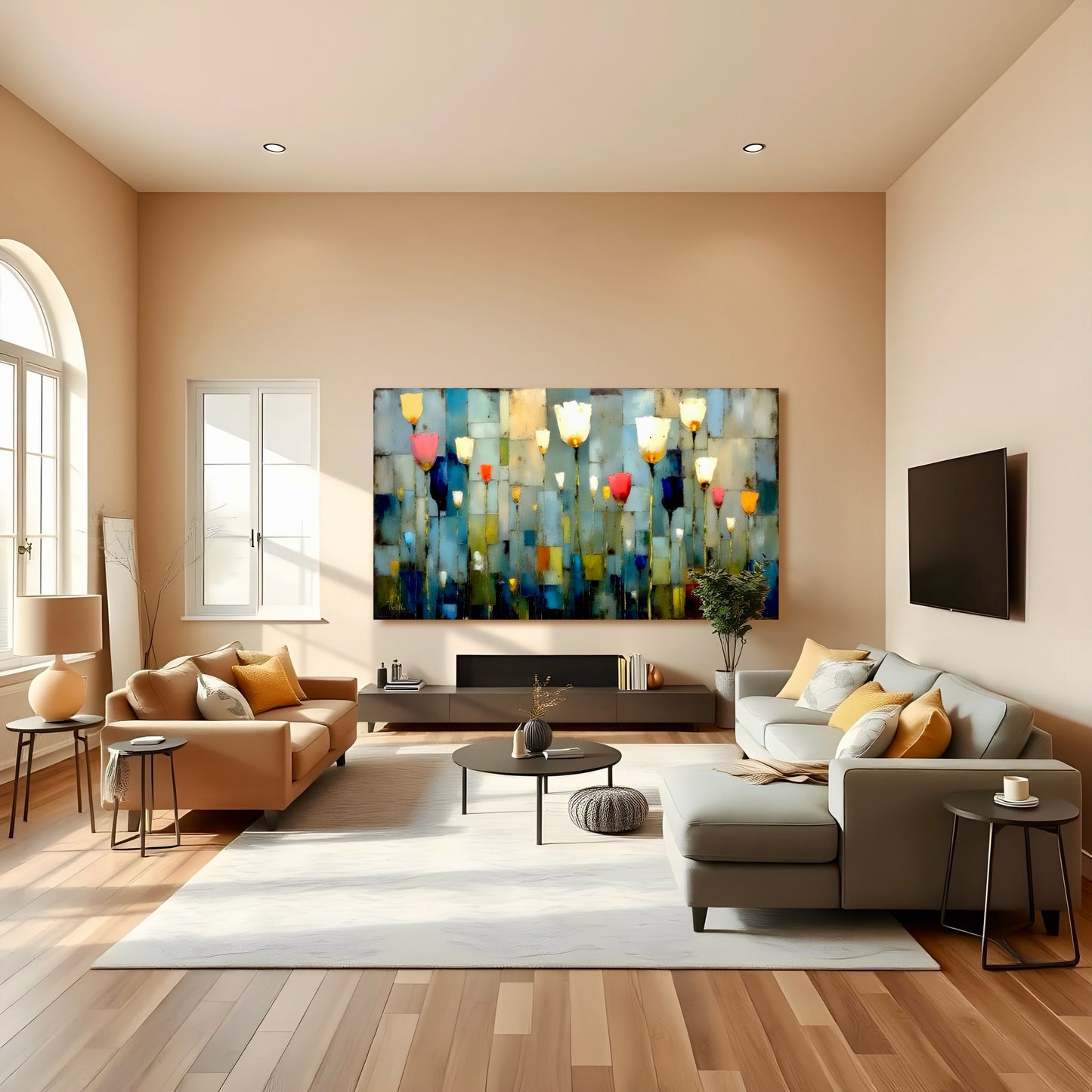 Tulip Dreams: Limited Edition Wall Art, Brilliant High Quality Print on Rigid Aluminum Panel