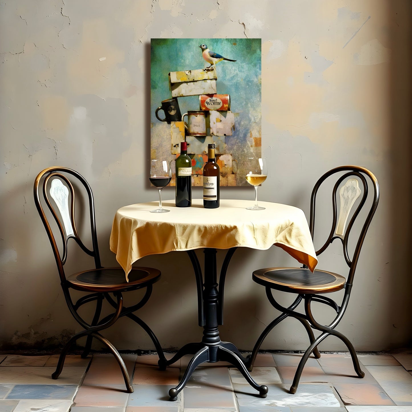 Blue Bird: Wall Art, Brilliant High Quality Print on Rigid Aluminum Panel