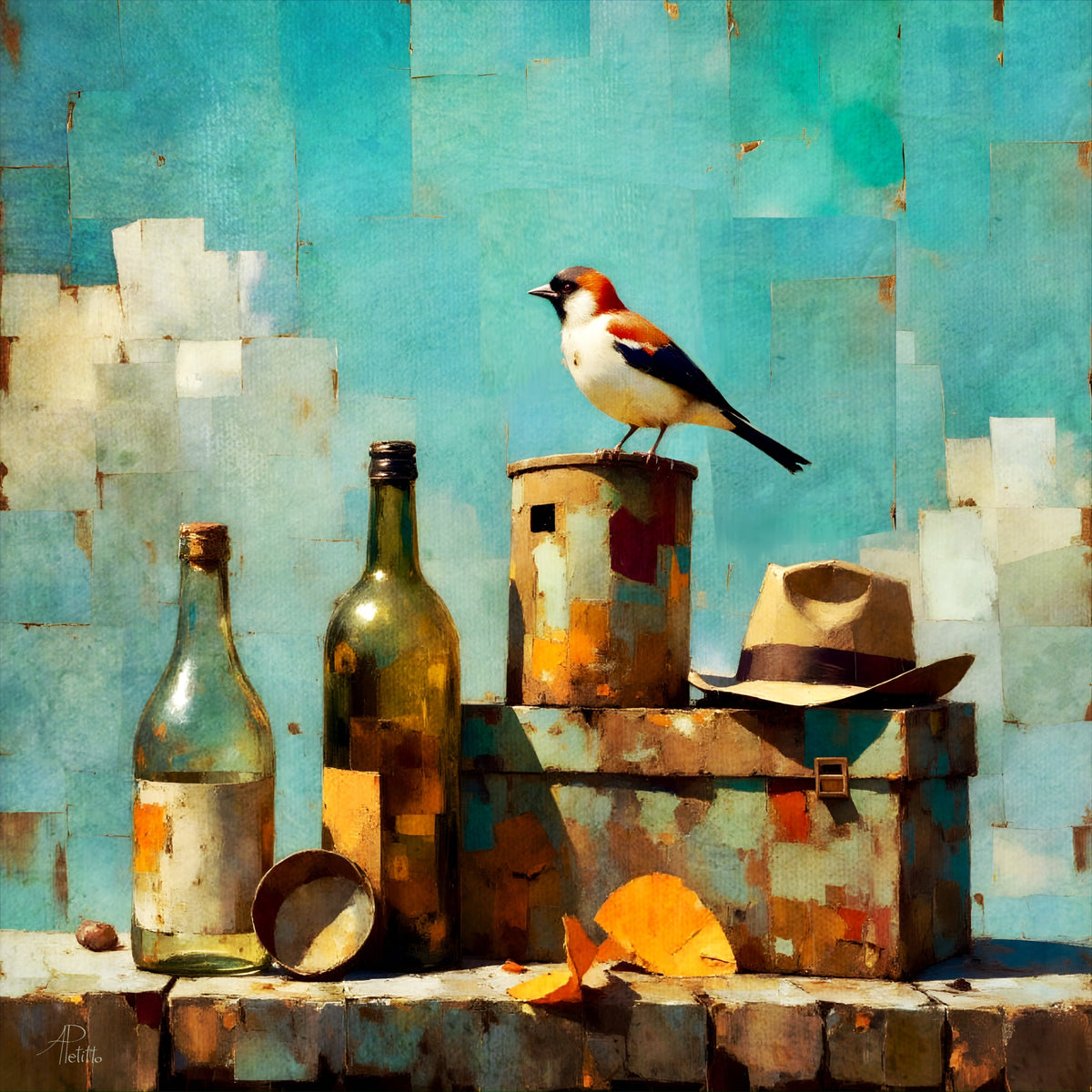 Home is Where the Hat Is: Wall Art, Brilliant High Quality Print on Rigid Aluminum Panel