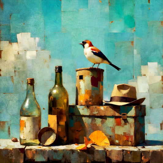 Home is Where the Hat Is: Wall Art, Brilliant High Quality Print on Rigid Aluminum Panel