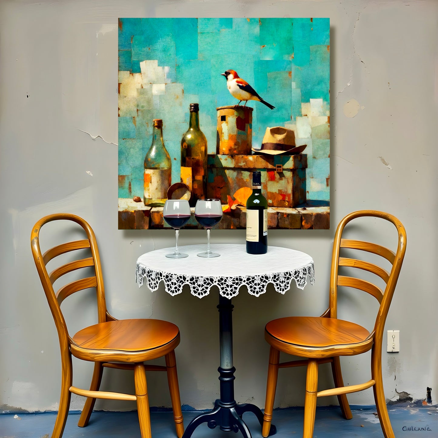 Home is Where the Hat Is: Wall Art, Brilliant High Quality Print on Rigid Aluminum Panel