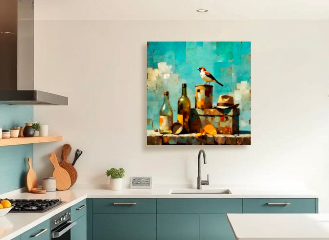 Home is Where the Hat Is: Wall Art, Brilliant High Quality Print on Rigid Aluminum Panel