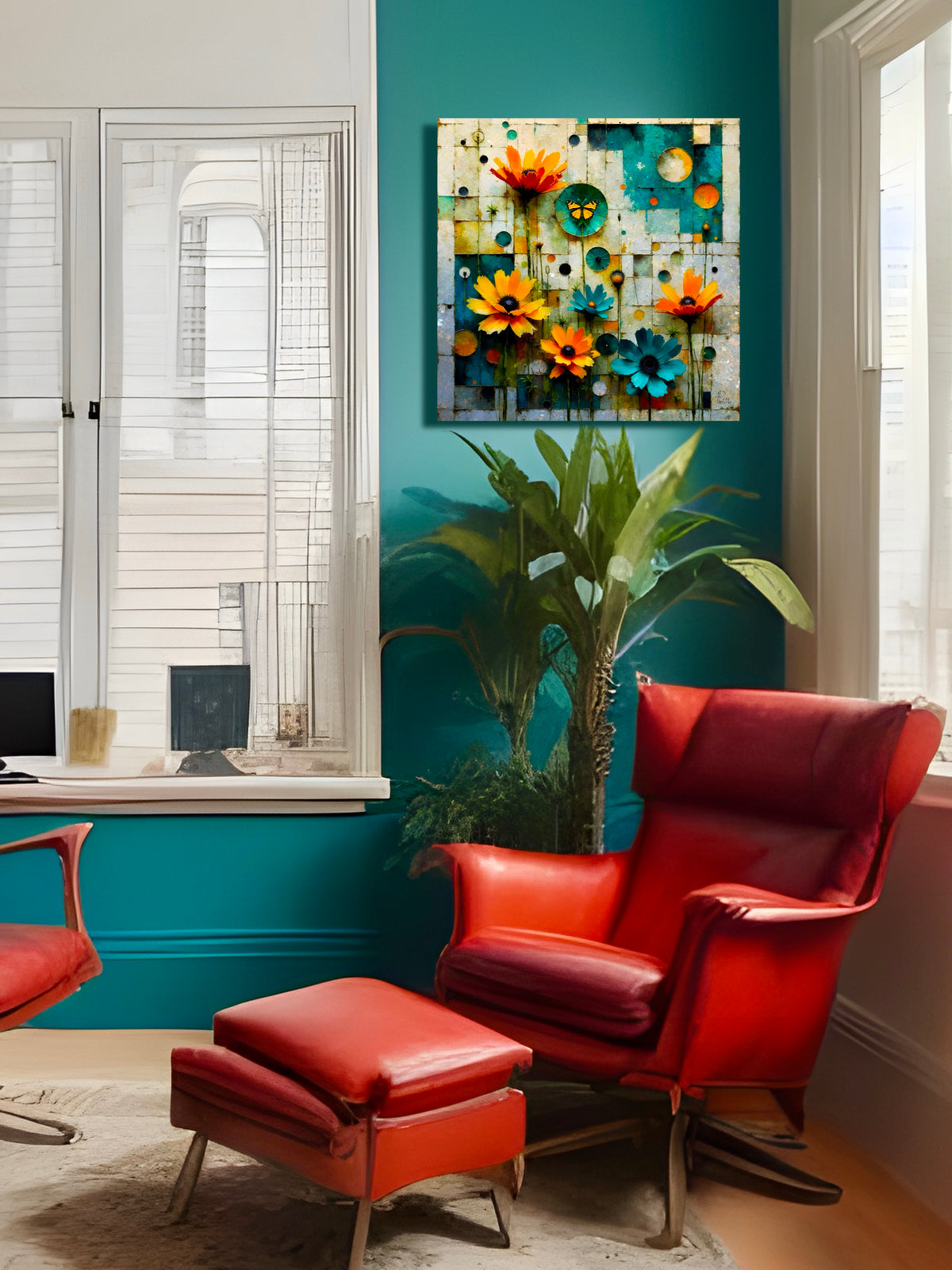Curio Garden: Limited Edition Wall Art, Brilliant High Quality Print on Rigid Aluminum Panel