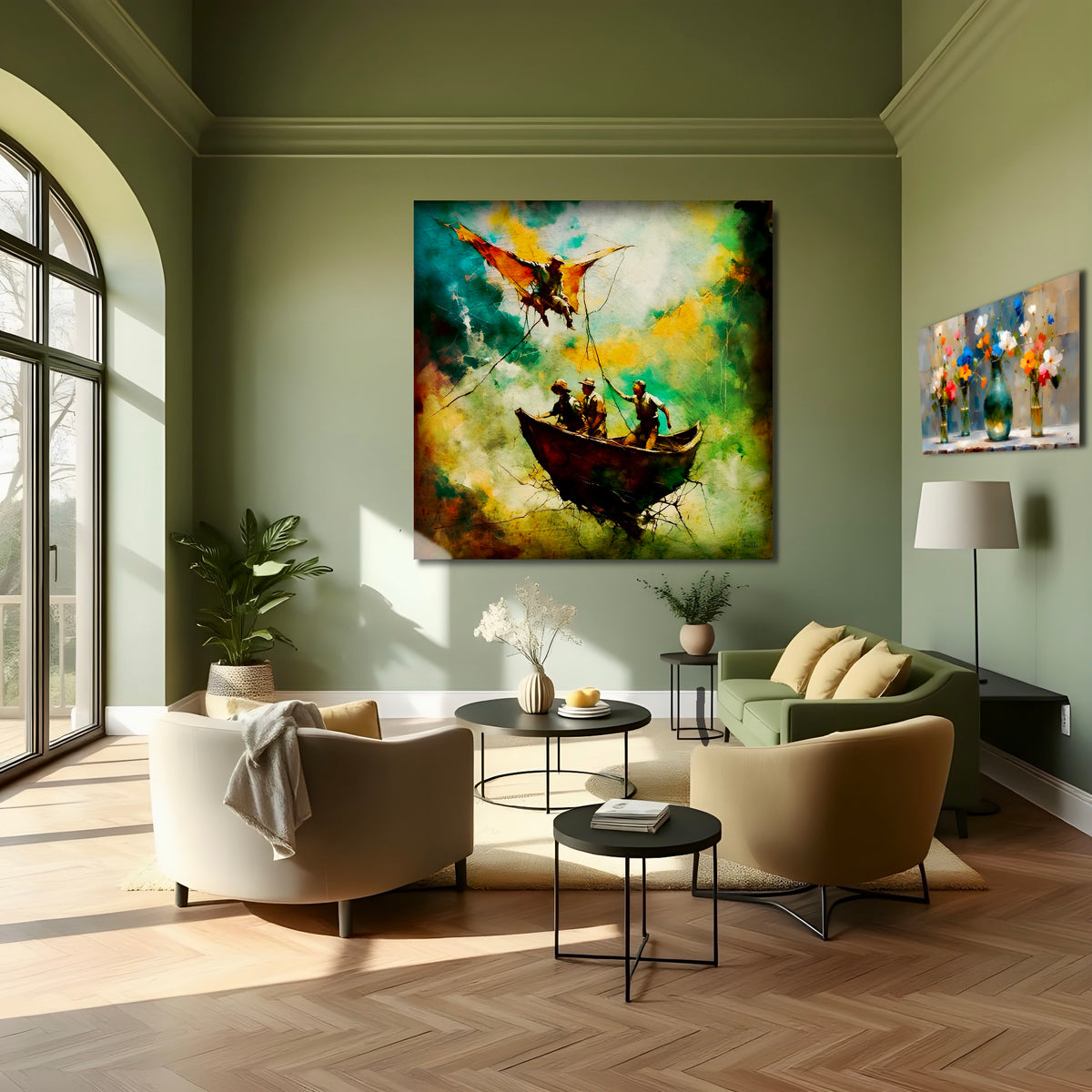 Icarus and Daedalus: Limited Edition Wall Art, Brilliant High Quality Print on Rigid Aluminum Panel