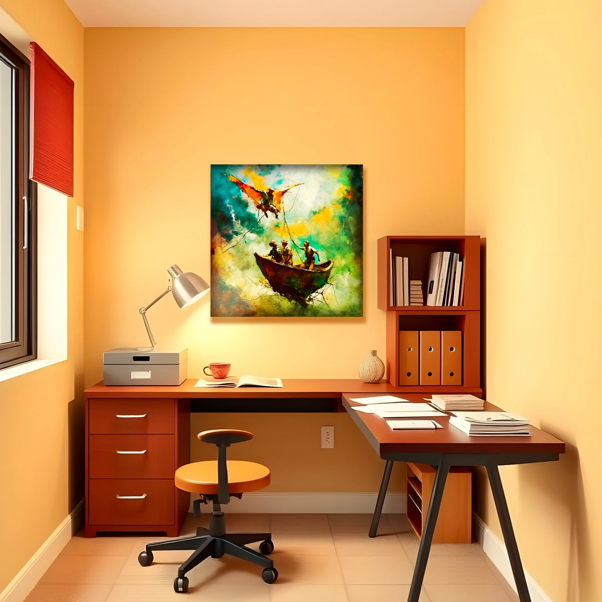 Icarus and Daedalus: Limited Edition Wall Art, Brilliant High Quality Print on Rigid Aluminum Panel