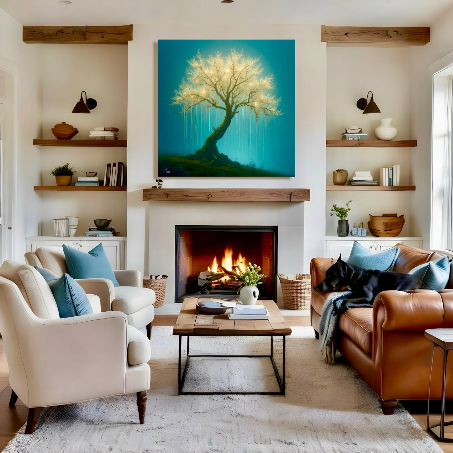 Light Rain : Wall Art, Brilliant High Quality Print on Rigid Aluminum Panel