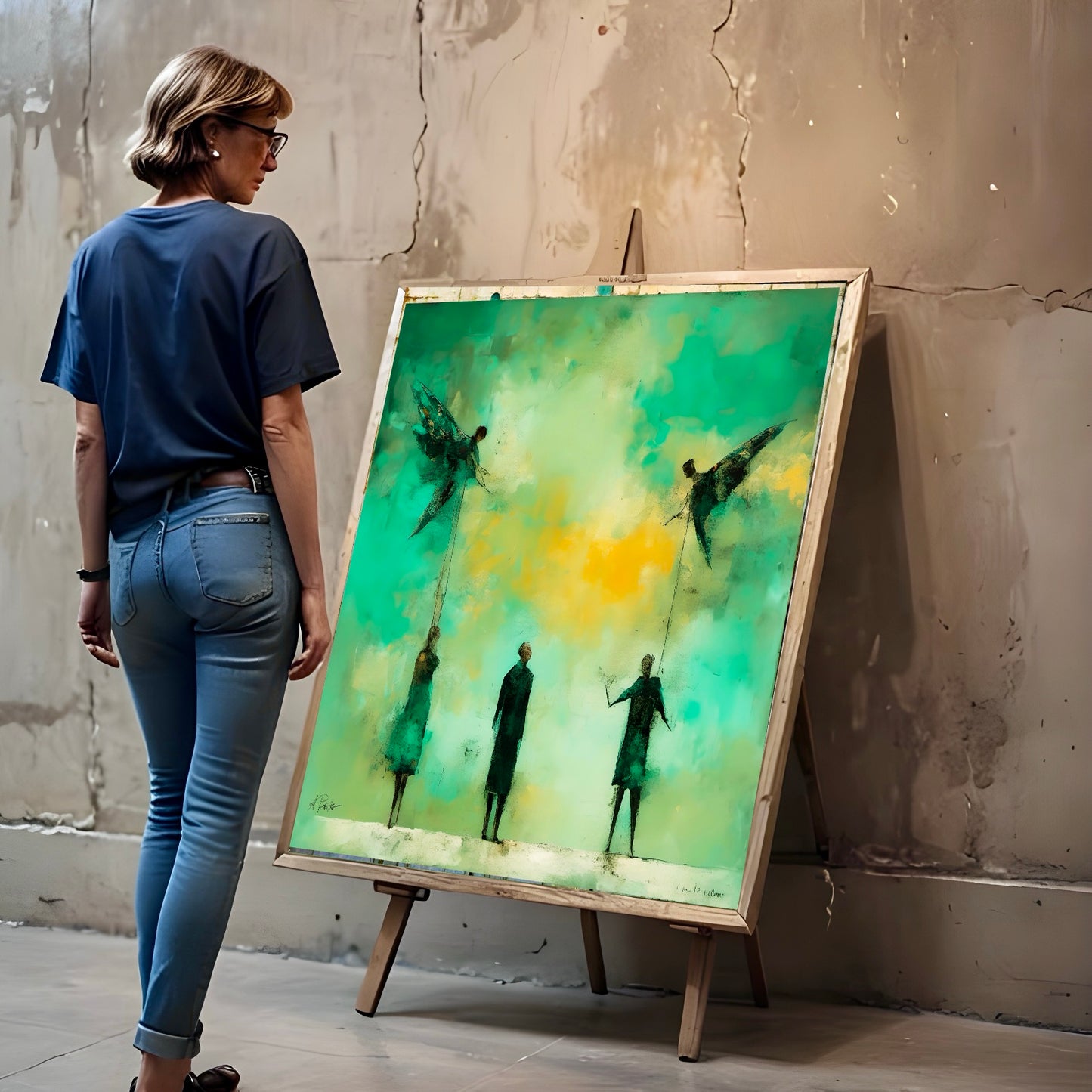Visitation: Wall Art, Brilliant High Quality Print on Rigid Aluminum Panel