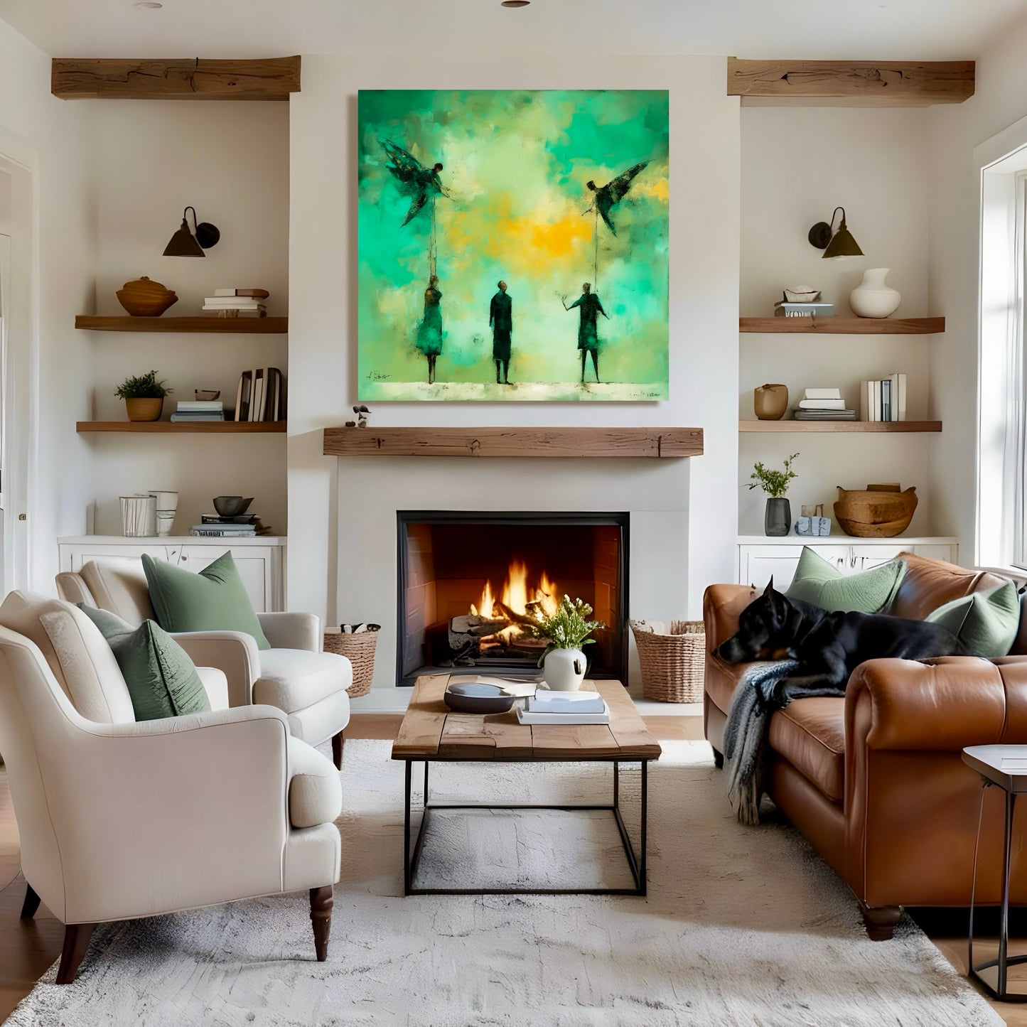 Visitation: Wall Art, Brilliant High Quality Print on Rigid Aluminum Panel