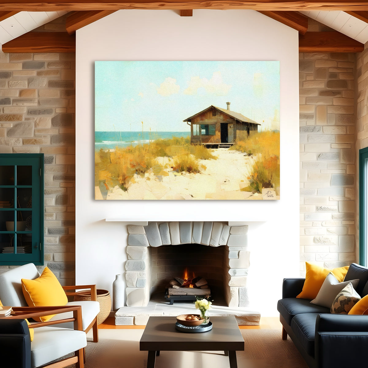 Dune Shack: Limited Edition Wall Art, Brilliant High Quality Print on Rigid Aluminum Panel
