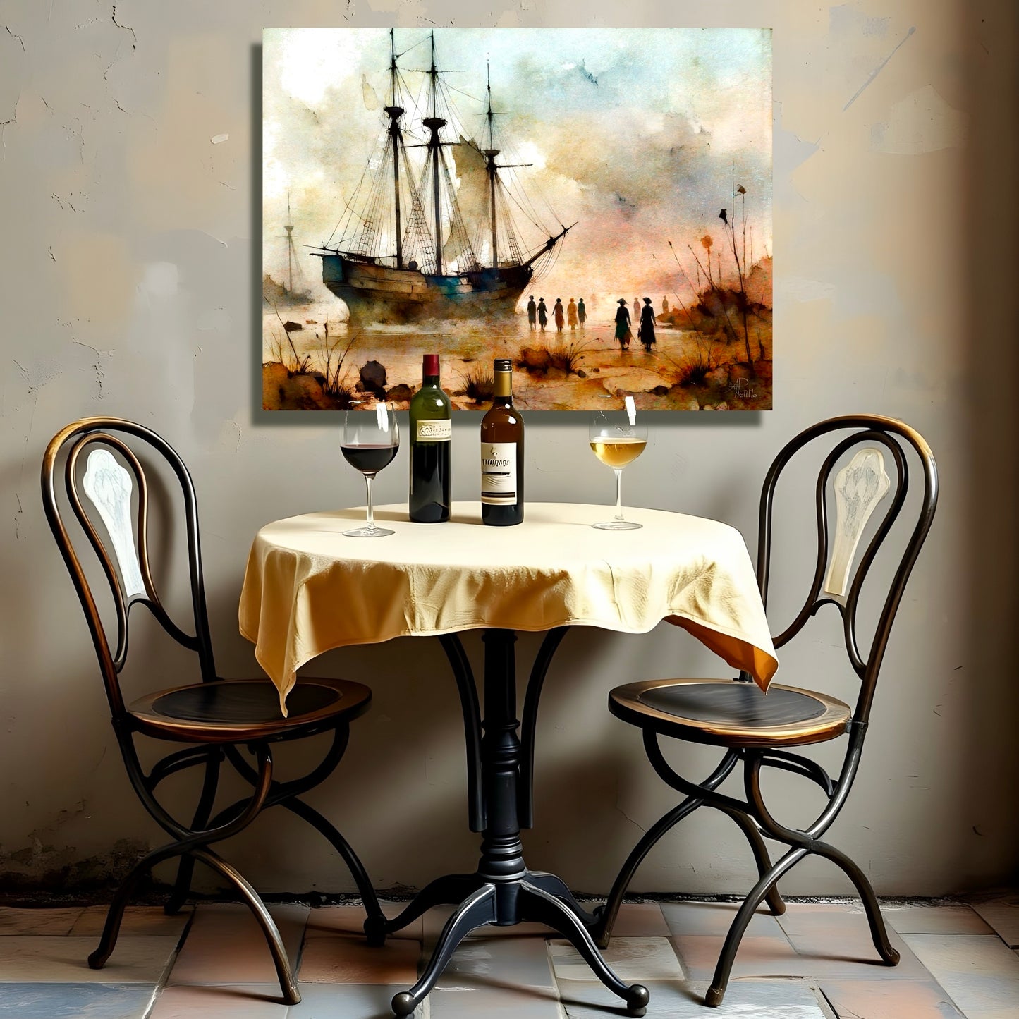 Run Aground : Wall Art, Limited Edition Brilliant High Quality Print on Rigid Aluminum Panel