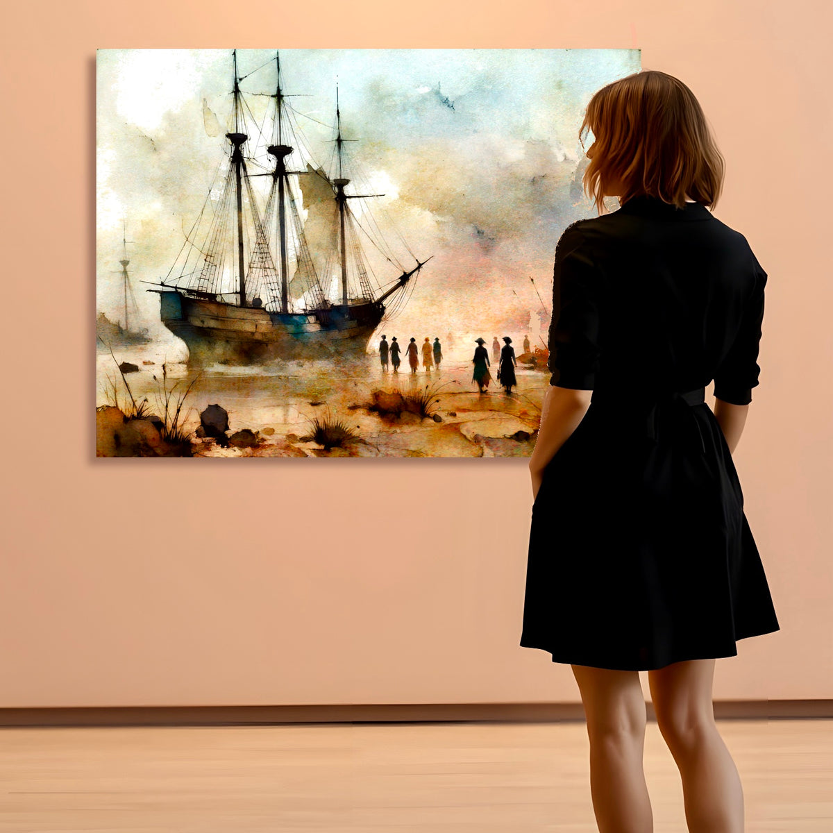 Run Aground : Wall Art, Limited Edition Brilliant High Quality Print on Rigid Aluminum Panel