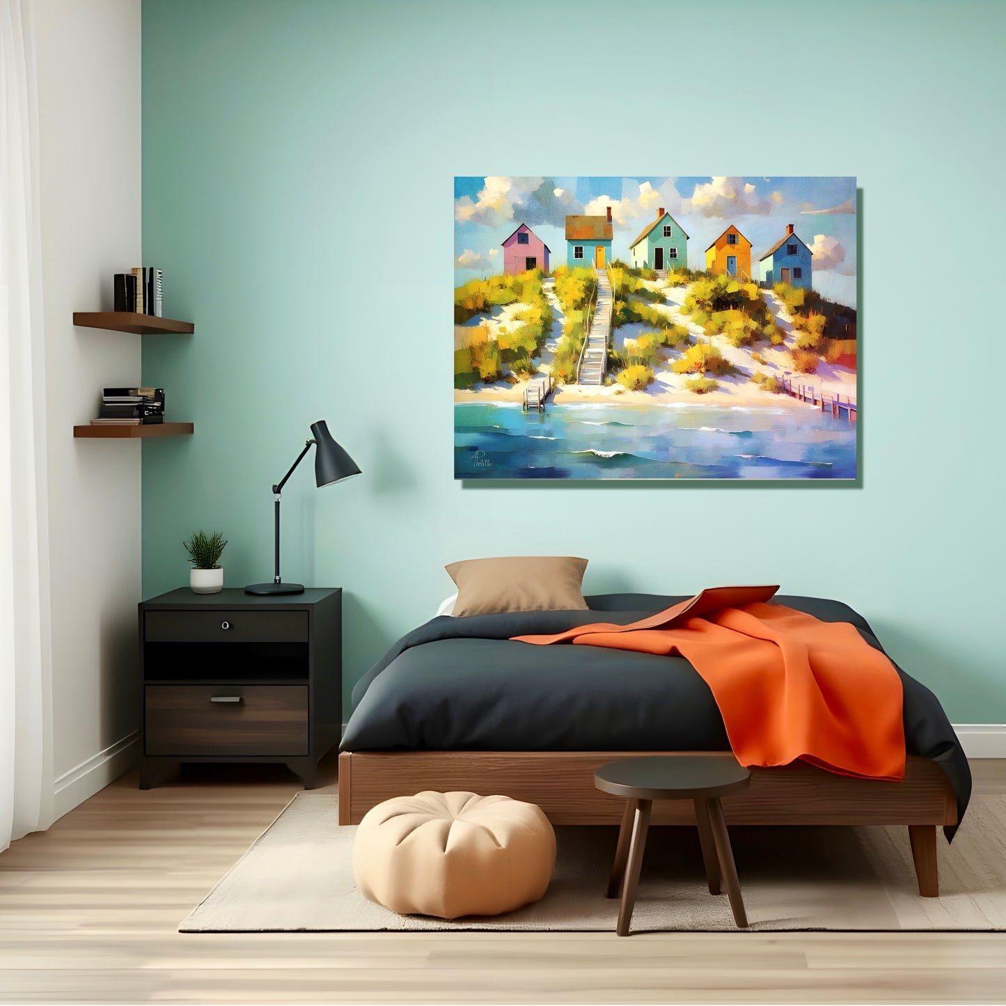 Cape Cottages: Wall Art, Limited Edition Brilliant High Quality Prints on Rigid Aluminum Panel