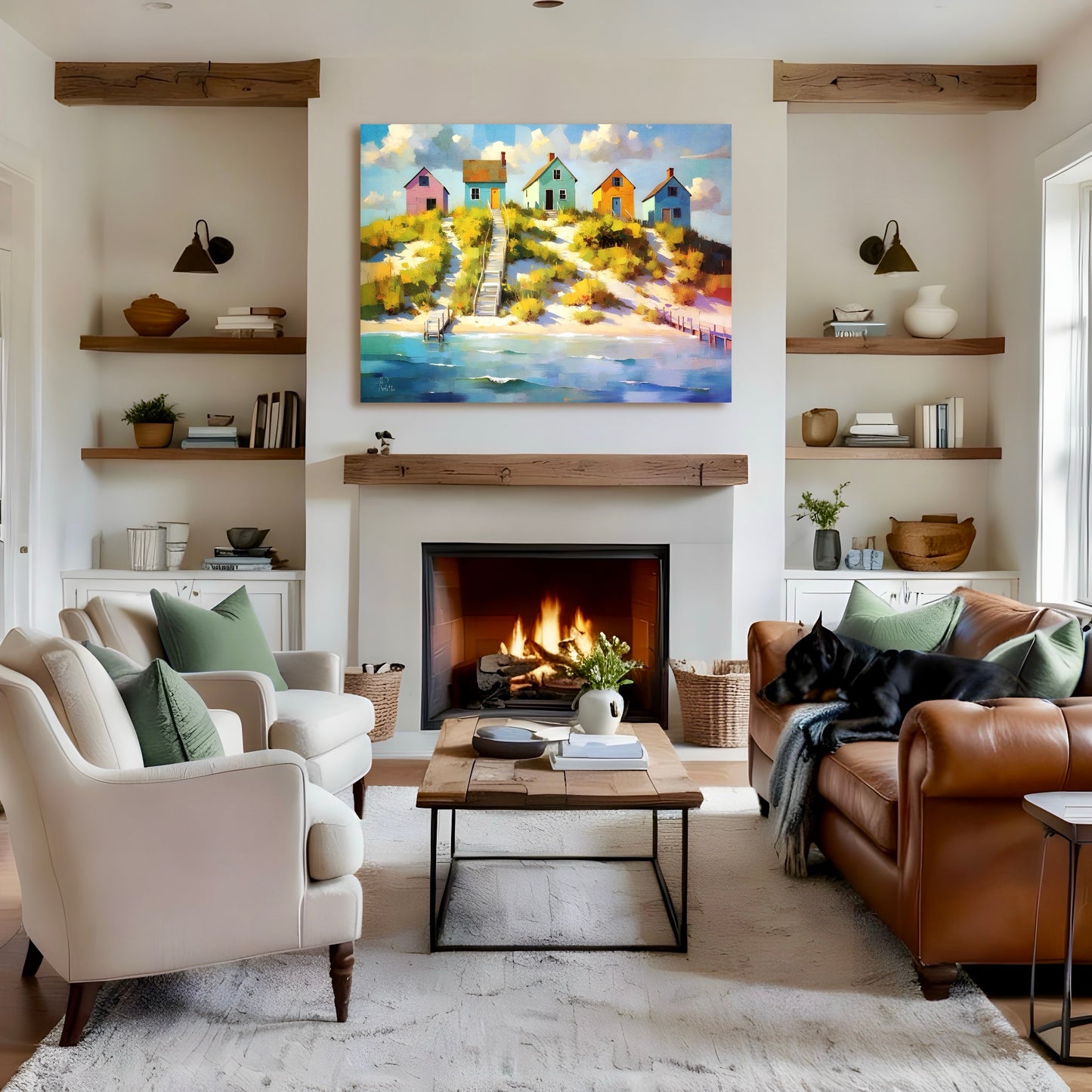 Cape Cottages: Wall Art, Limited Edition Brilliant High Quality Prints on Rigid Aluminum Panel