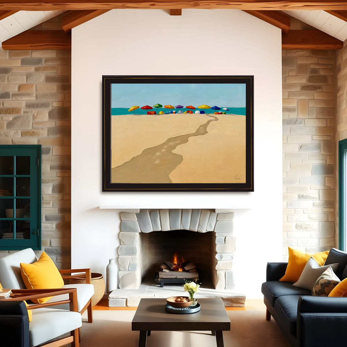 The Beach: Wall Art, Limited Edition Brilliant High Quality Prints on Rigid Aluminum Panel