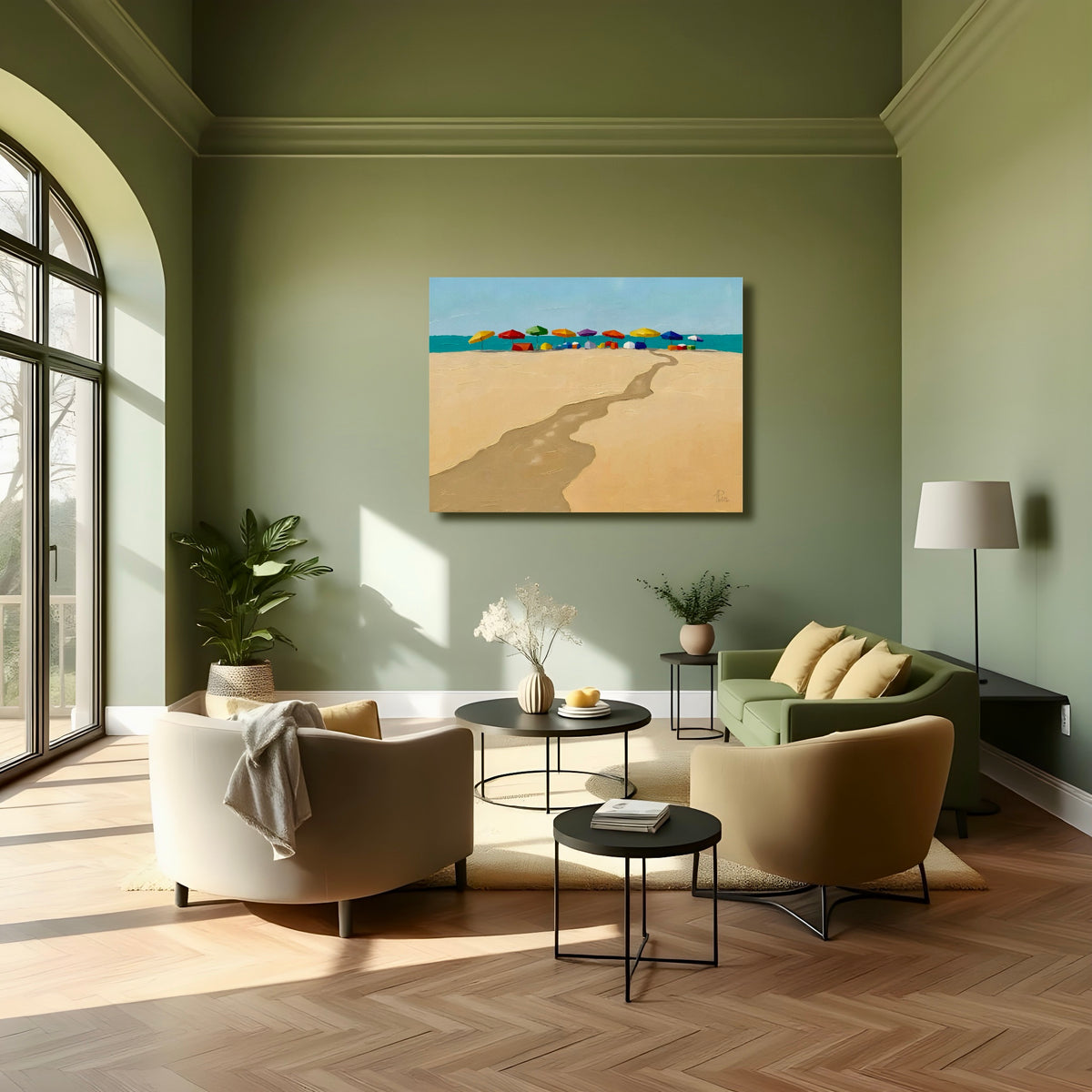 The Beach: Wall Art, Limited Edition Brilliant High Quality Prints on Rigid Aluminum Panel