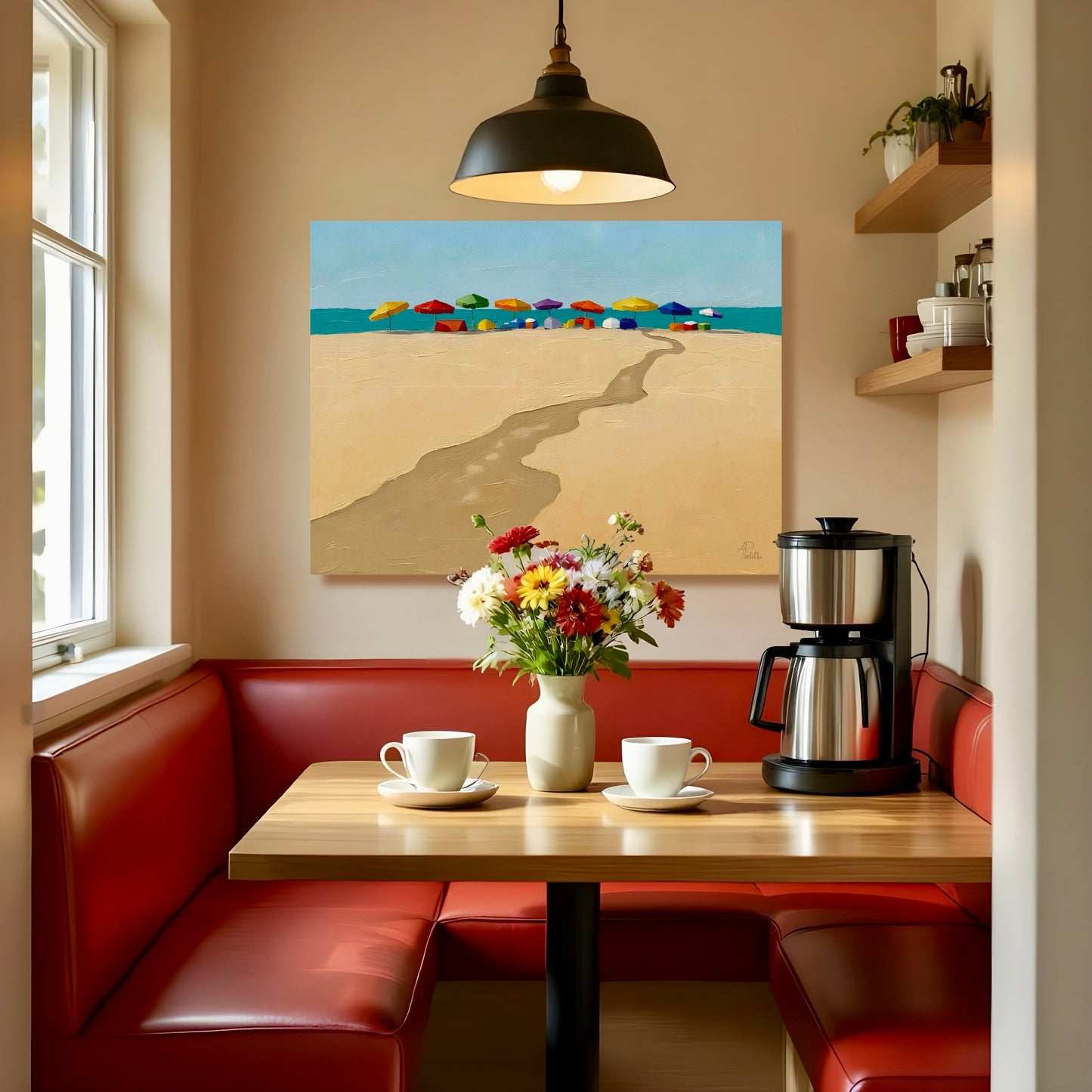 The Beach: Wall Art, Limited Edition Brilliant High Quality Prints on Rigid Aluminum Panel