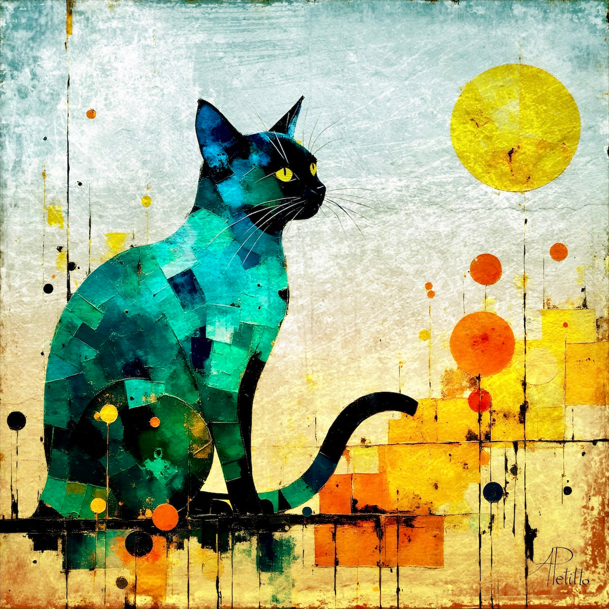 Pensive : Wall Art, Brilliant High Quality Print on Rigid Aluminum Panel