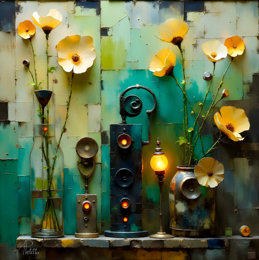 Power Plants: Wall Art, Brilliant High Quality Print on Rigid Aluminum Panel