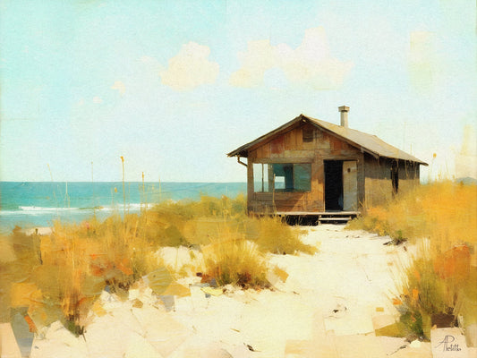 Dune Shack: Limited Edition Wall Art, Brilliant High Quality Print on Rigid Aluminum Panel