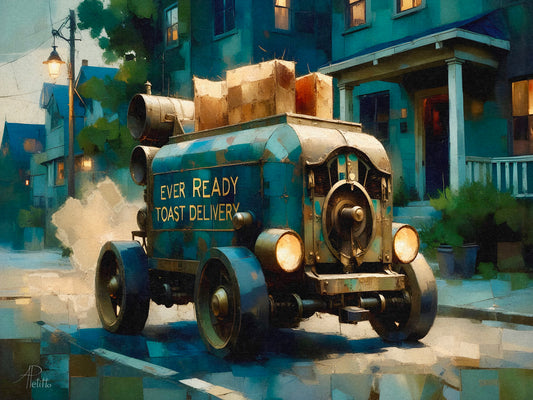 Toast Delivery: Wall Art, Brilliant High Quality Print on Rigid Aluminum Panel