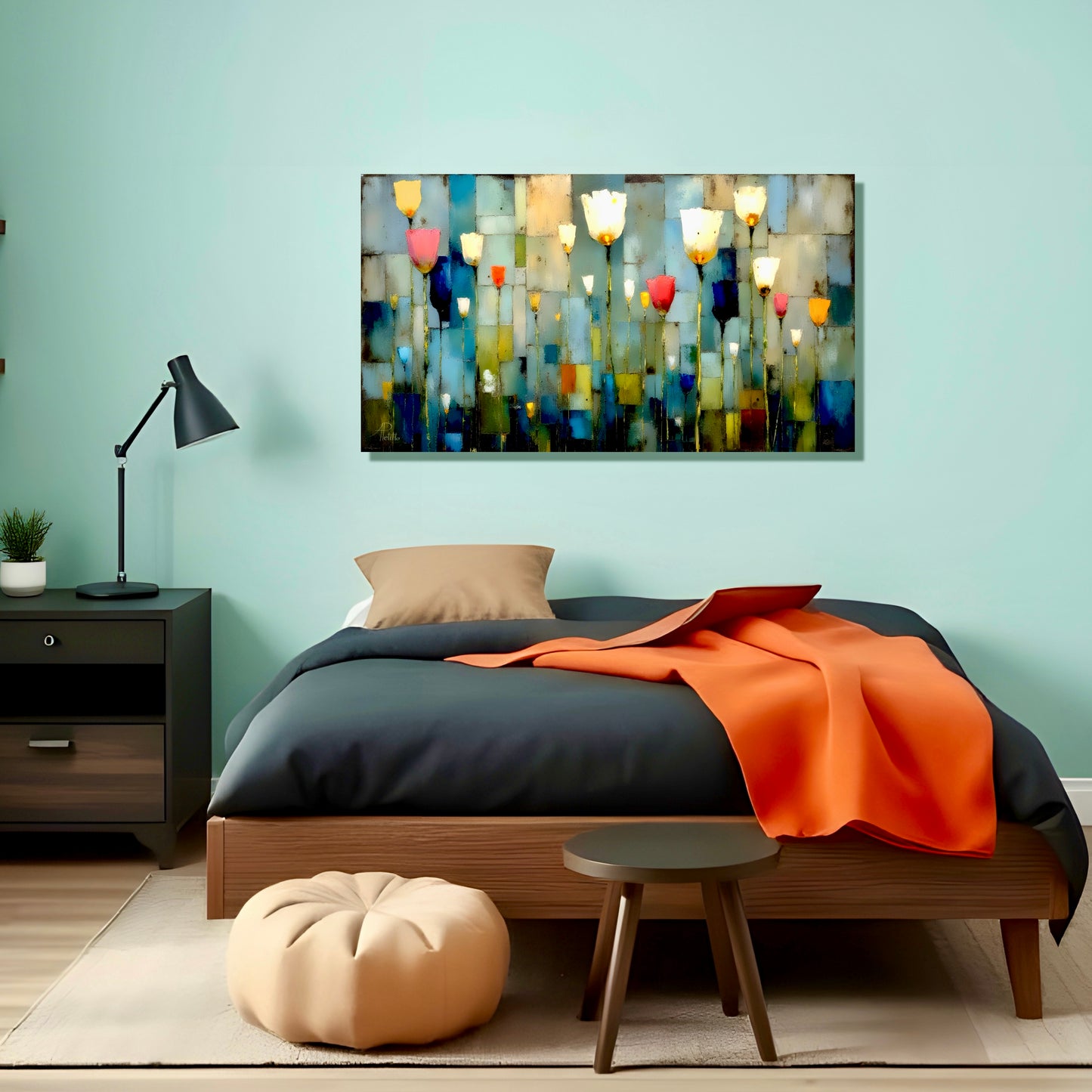 Tulip Dreams: Limited Edition Wall Art, Brilliant High Quality Print on Rigid Aluminum Panel