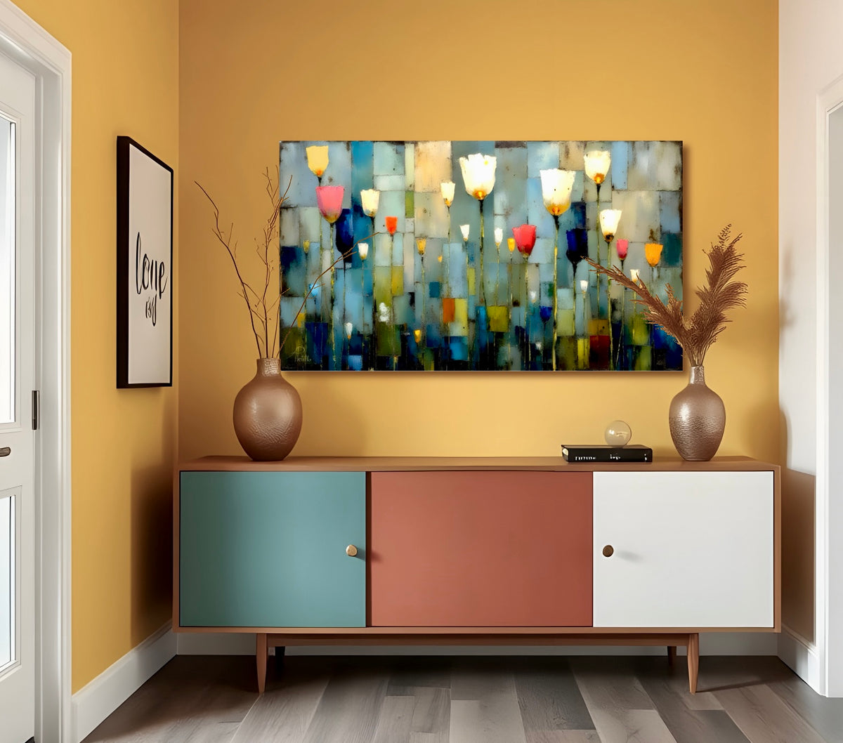 Tulip Dreams: Limited Edition Wall Art, Brilliant High Quality Print on Rigid Aluminum Panel